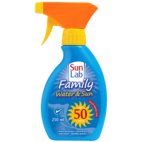 Sun Lab Family Water & Sun Lotion 50 SPF Spray